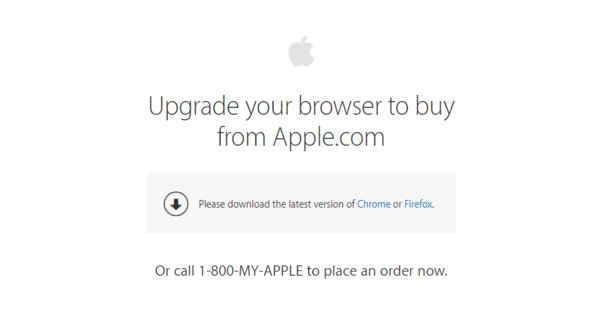 Интернет-магазин Apple больше недоступен для старых версий macOS