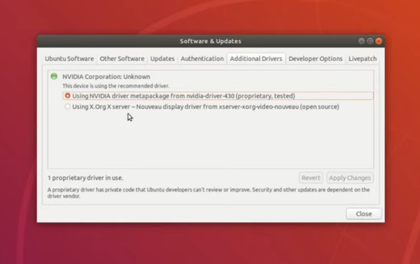 NVIDIA будет выпускать официальные драйверы для Ubuntu 18.04 и основанных на ней дистрибутивов