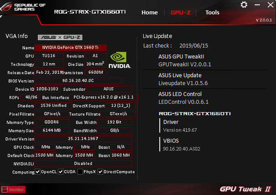 ASUS 1660 Ti STRIX GAMING: тишина и эффективность