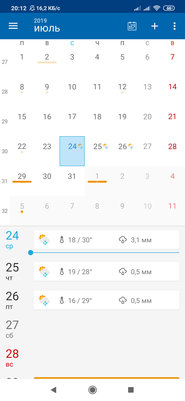 Топ-5 лучших календарей для Android