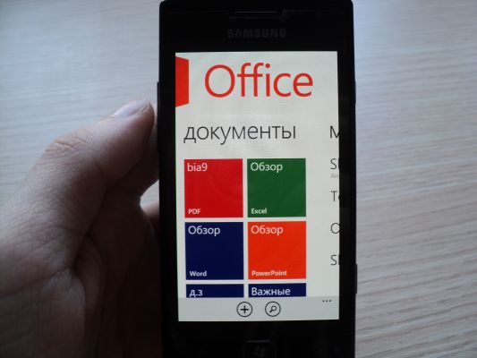 Пользовательский опыт Samsung Omnia W