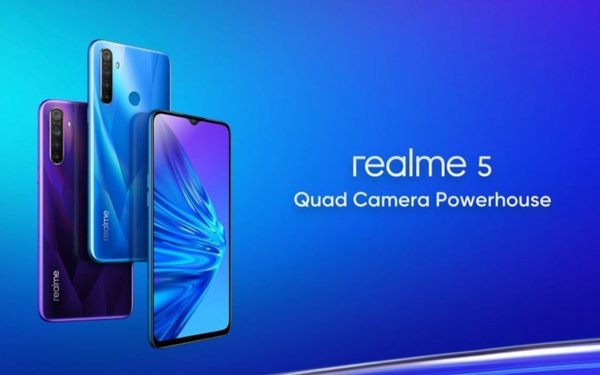 Realme представила первые бюджетные смартфоны с 5 камерами