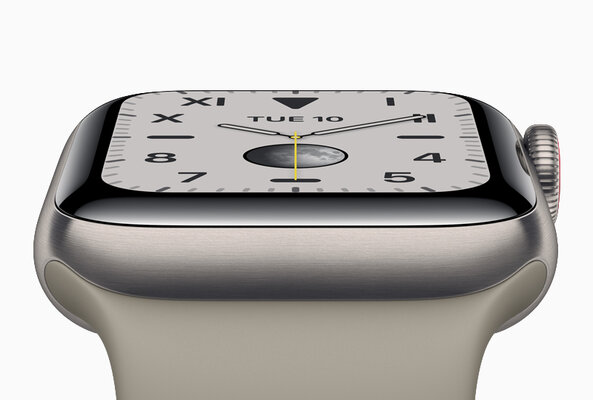 Представлены Apple Watch 5: титановые модификации и постоянно работающий дисплей