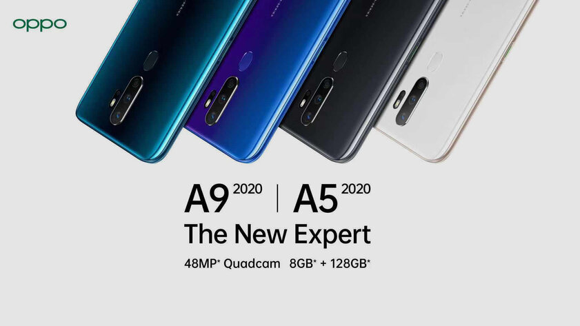 OPPO официально представила модели A9 и A5 2020 года