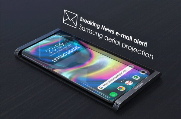 Samsung патентует док-станцию для смартфона с интерактивной голограммой