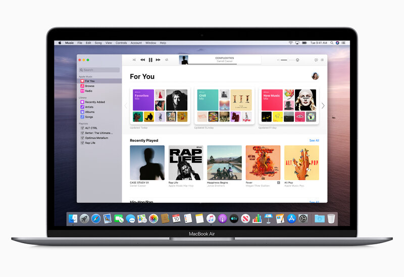 macOS Catalina с новыми приложениями и без iTunes доступна для установки