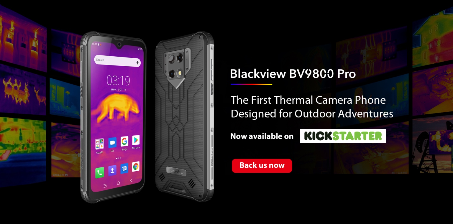 Blackview BV9800 Pro с тепловизором уже доступен на Kickstarter