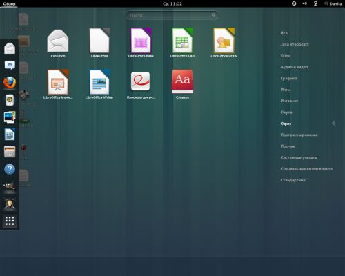 Обзор оболочки GNOME 3