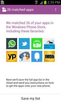 Microsoft представила приложение для перехода с Android на Windows Phone