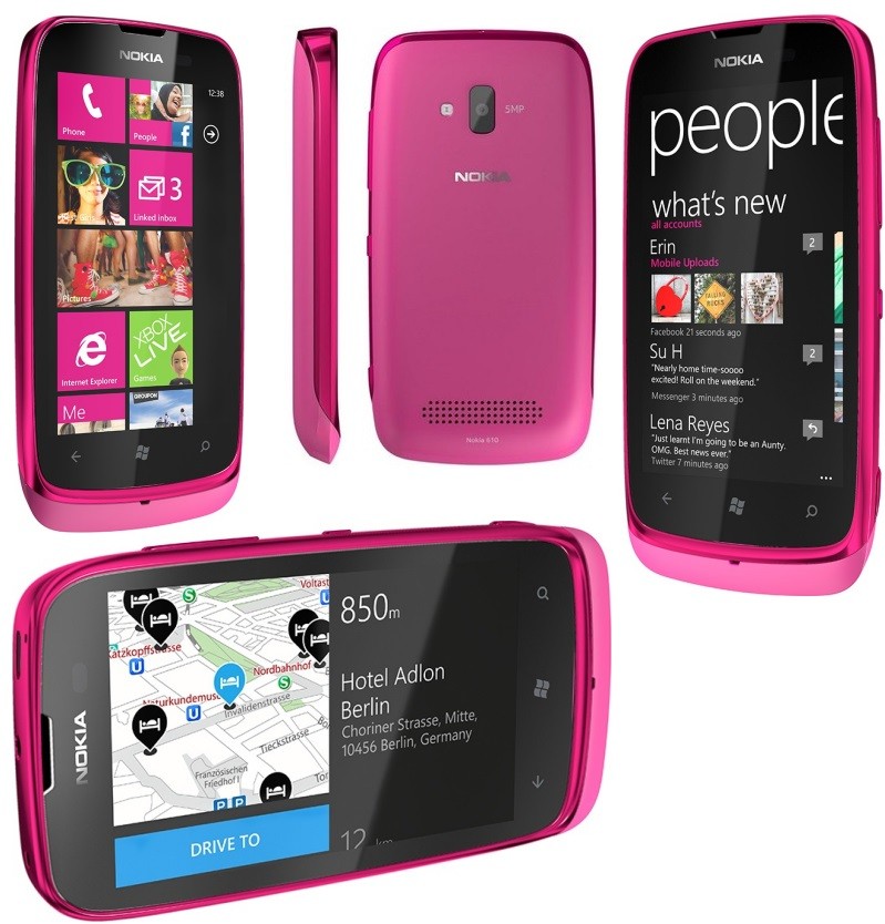 Розовые мобильные телефоны. Nokia 7800 розовый. Нокиа 610. Телефон Nokia Lumia 610. Розовый телефон сенсорный.