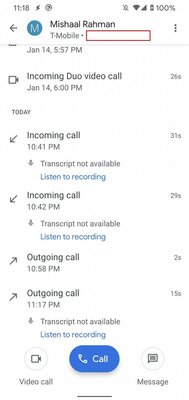 Вот как будет выглядеть возможность записи звонков в звонилке Android 10