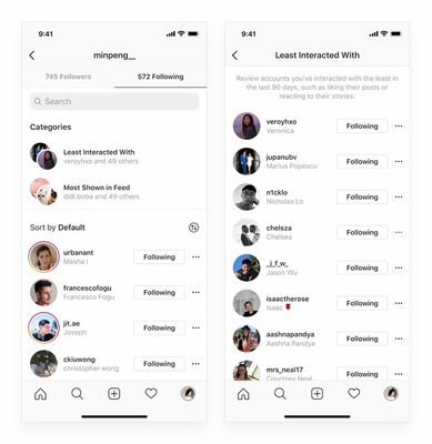 Новый фильтр в Instagram помогает выбрать, от кого отписаться
