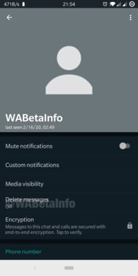 В WhatsApp появились исчезающие сообщения в персональных чатах