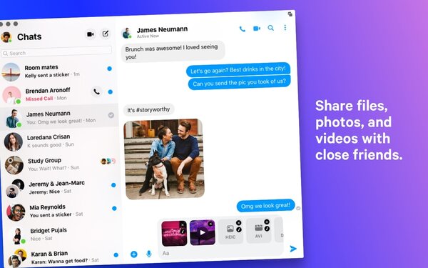 Приложение Facebook Messenger для компьютеров уже доступно