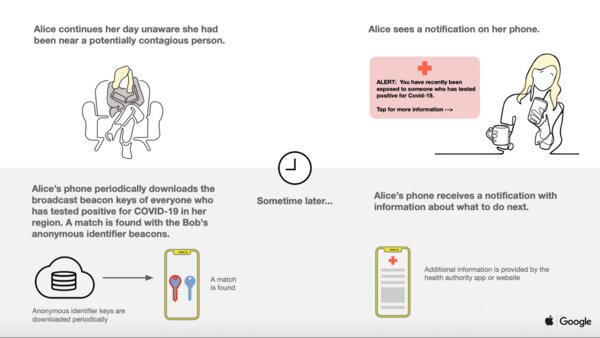 Apple и Google запустят совместную технологию для отслеживания коронавируса