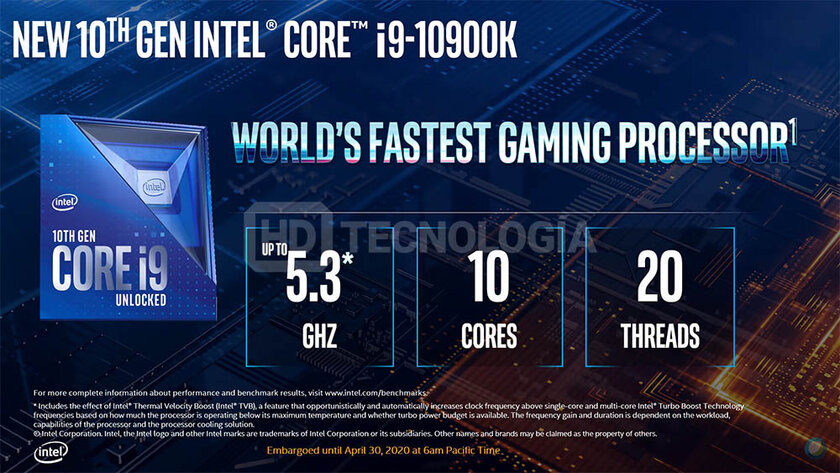 Характеристики и цены процессоров Intel Comet Lake-S слили до анонса