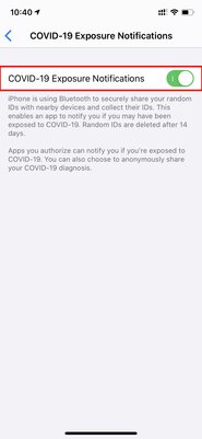 Как включить или отключить системное отслеживание COVID-19 в iPhone на iOS 13.5