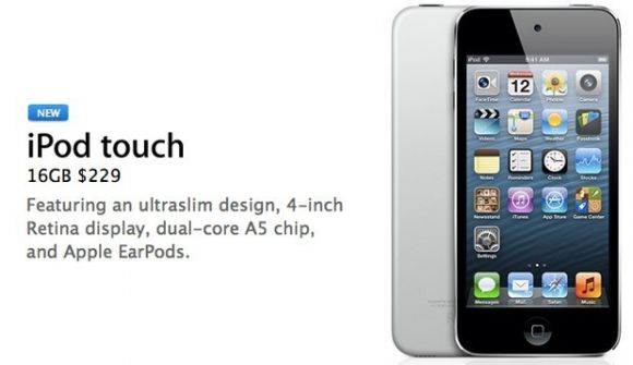 Apple анонсировала дешевую версию iPod Touch 5G