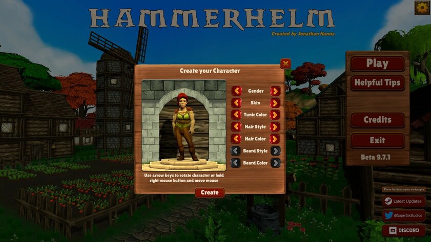 Обзор HammerHelm. RPG прямиком из двухтысячных — Создай гнома своей мечты. 1