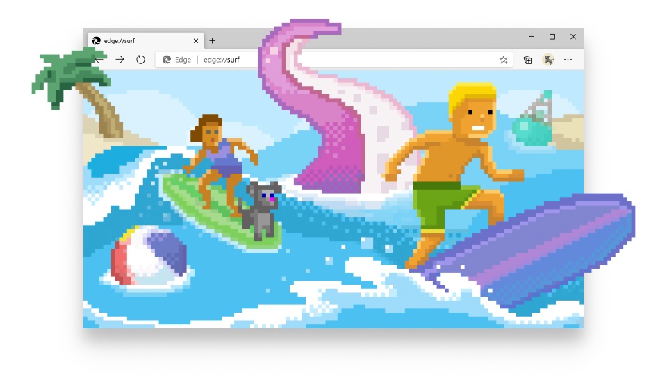 В Microsoft Edge появился продвинутый аналог игры про динозавра из Google Chrome