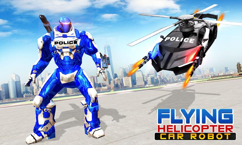 Flying Helicopter Car Robot 12.0