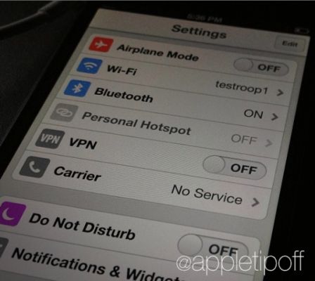 В сети появились фотографии новой iOS 7
