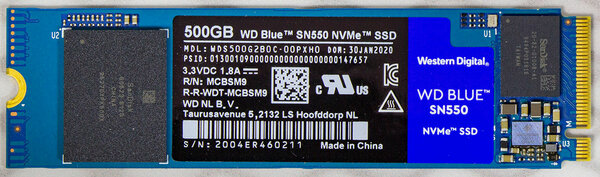 Обзор WD Blue SN550 500: доступный из быстрых — Внешний вид. 3