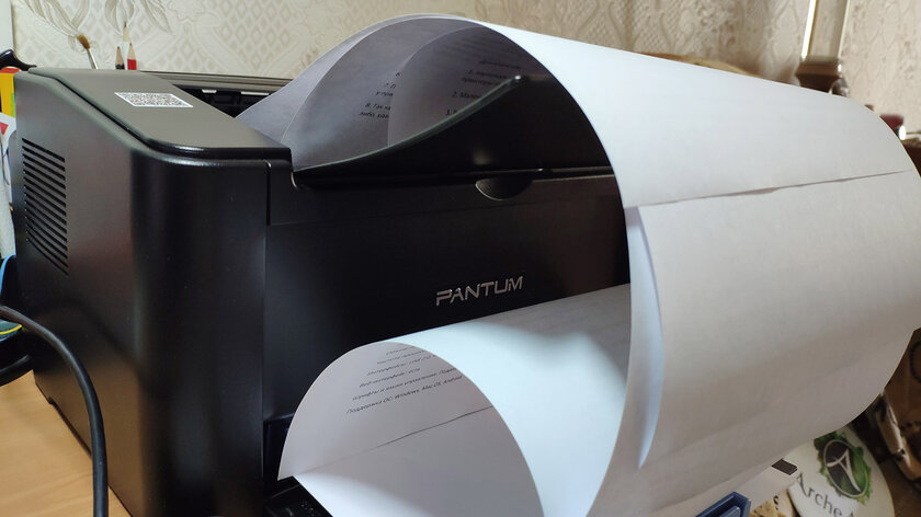 Обзор Pantum P2500W: беспроводная печать и «домашняя» заправка — Как работает и печатает принтер. 2