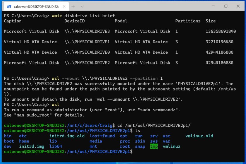 Как использовать файловые системы Linux внутри Windows 10 с помощью WSL 2
