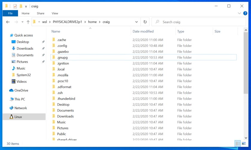 Как использовать файловые системы Linux внутри Windows 10 с помощью WSL 2