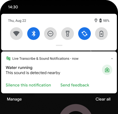 Новая функция Android уведомляет о звонке в дверь и прочих важных звуках