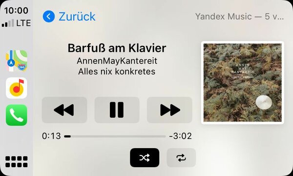 Яндекс.Музыку оптимизировали для Apple CarPlay и Android Auto
