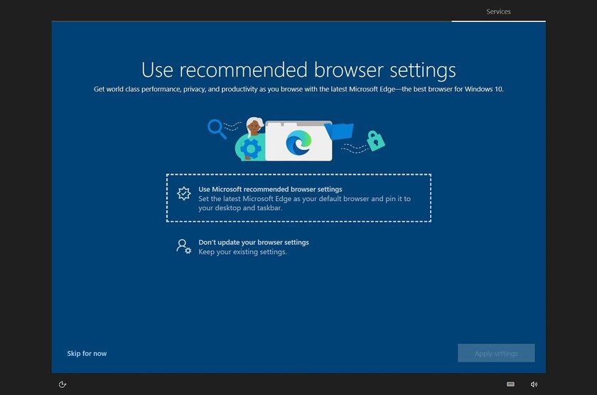 Windows 10 теперь показывает рекламу Microsoft Edge на весь экран