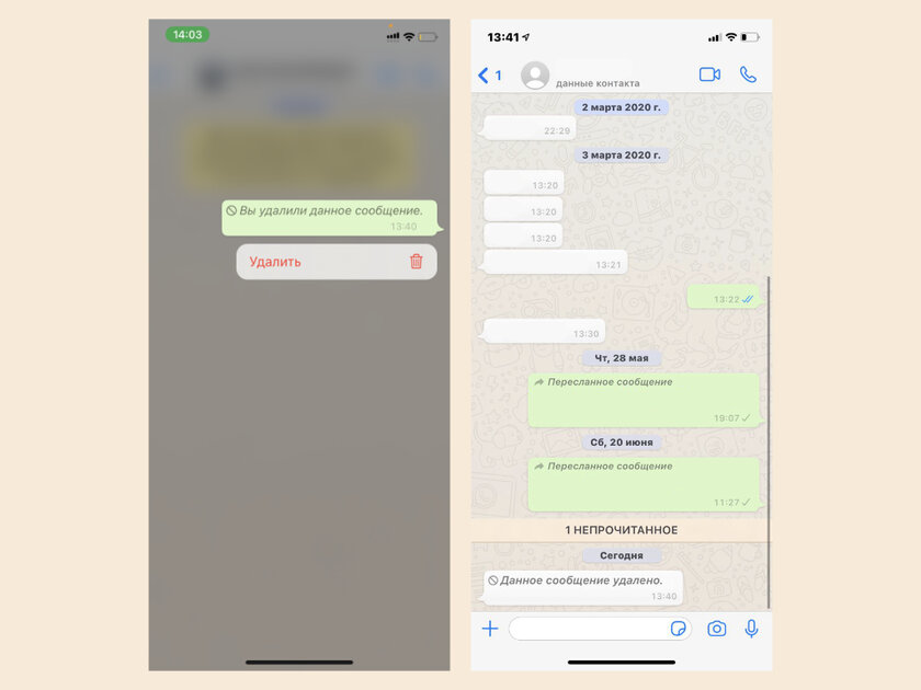 Как удалить удаленные сообщения в WhatsApp: то самое всё портящее уведомление