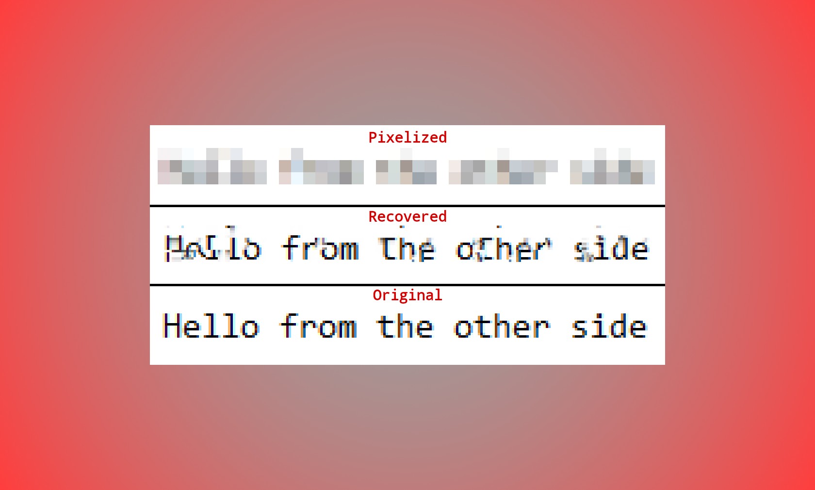 Пикселизировать пароли теперь небезопасно: на GitHub появилась утилита, которая расшифровывает их