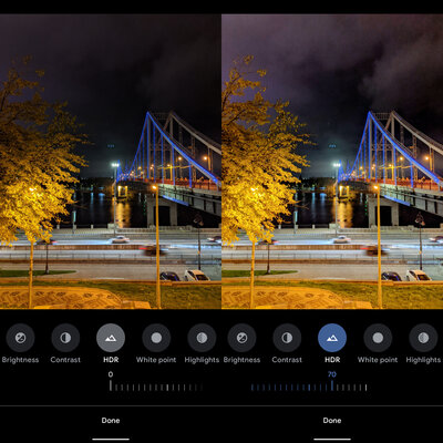 Google Photos для смартфонов Pixel получил опцию настройки HDR и даже замены погоды
