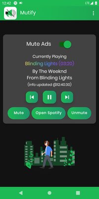 Бесплатная утилита Mutify пропускает рекламу в Spotify, автоматически убавляя звук
