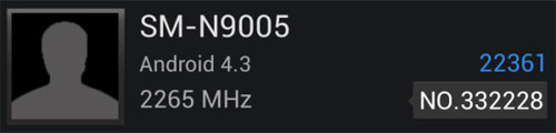 Samsung Galaxy Note III "засветился" в Antutu Benchmark