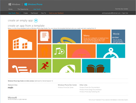 Microsoft выпустила веб-утилиту для быстрого создания приложений для Windows Phone