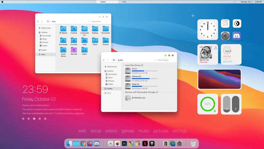 Mac os theme for windows 10 20h2