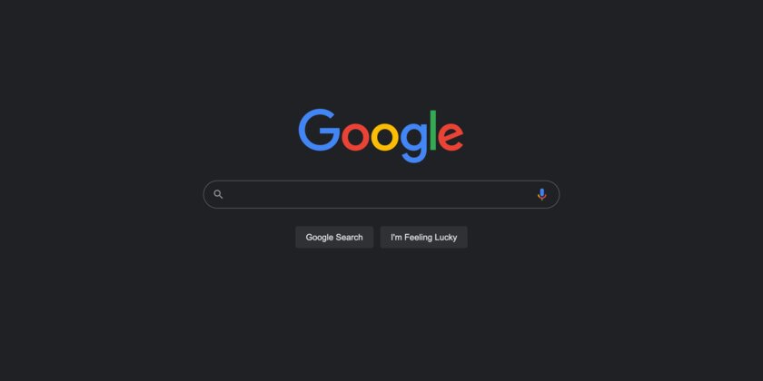 Поиск Google для компьютеров наконец-то получает темную тему