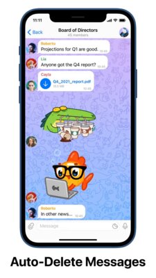 В Telegram появились виджеты и автоудаляемые сообщения: что ещё нового в версии 7.5