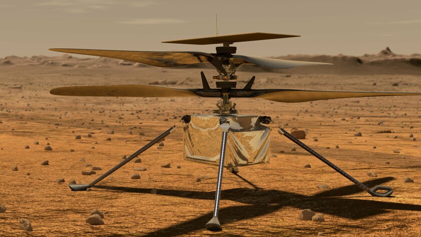 На борту первого вертолёта на Марсе находится часть летательного аппарата 1903 года