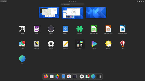 Вышел GNOME 40: обновлённый дизайн, горизонтальная док-панель и прочие нововведения