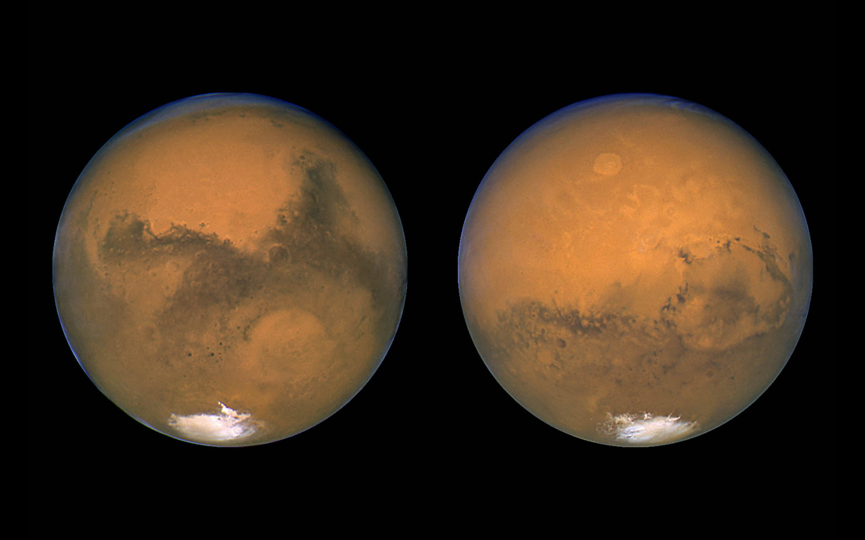 Terre de mars. Марс в телескоп Хаббл. Северное и Южное полушарие Марса. Марс поверхность планеты. Южное полушарие Марса.
