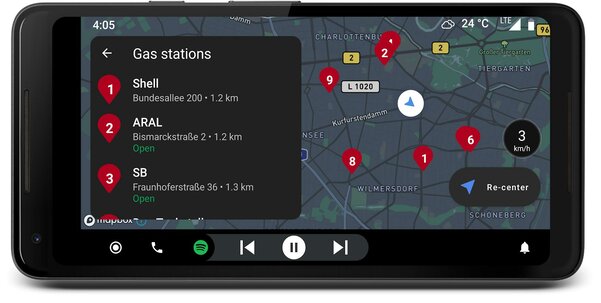 Это приложение превращает смартфон в приборную панель для авто в стиле Android Auto
