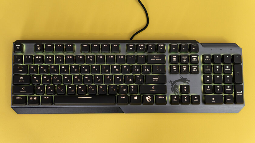 Низкий профиль и 8-угольные колпачки: обзор необычной клавиатуры MSI Vigor GK50 — Отзыв спустя две недели использования. 1