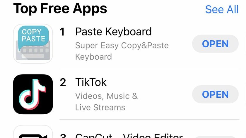Корейская клавиатура обогнала TikTok в американском рейтинге App Store