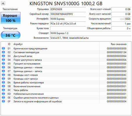 Обзор M.2 SSD Kingston NV1 1000G