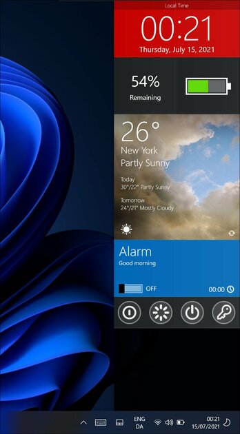 MetroSidebar добавляет в Windows 11 панель виджетов из Vista в стиле Windows 8